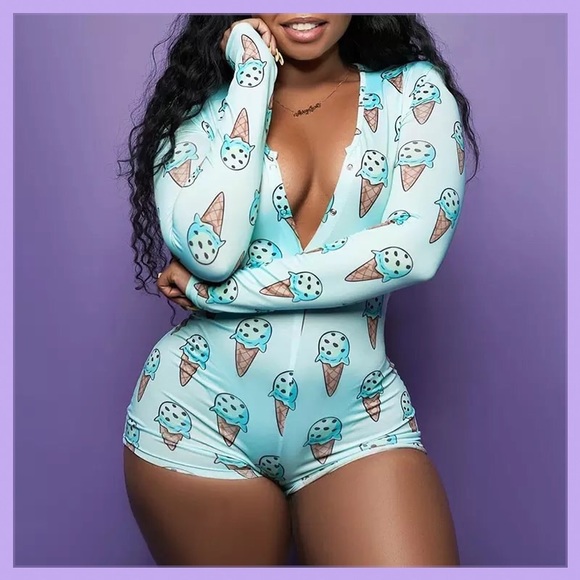 💙🍦Ice Cream Pajama Onsies🍦💙 - Picture 3 of 15